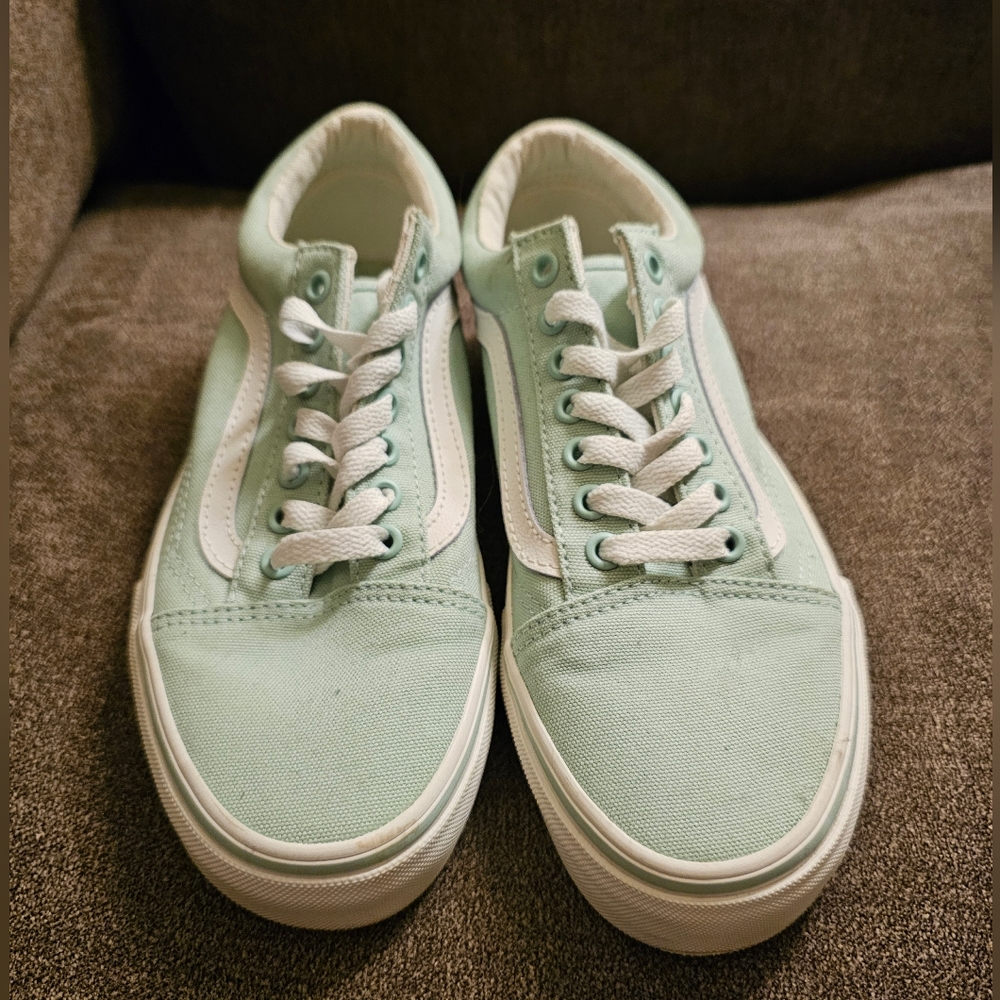 Vans Mint Green Old Skool Shoe Mens 6.5 / Womens 8.0 Spring Sneaker